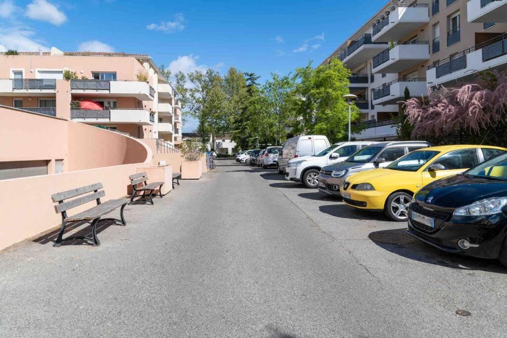 Appartement Avignon Garage-Spacieuse Terrasse Exterior foto